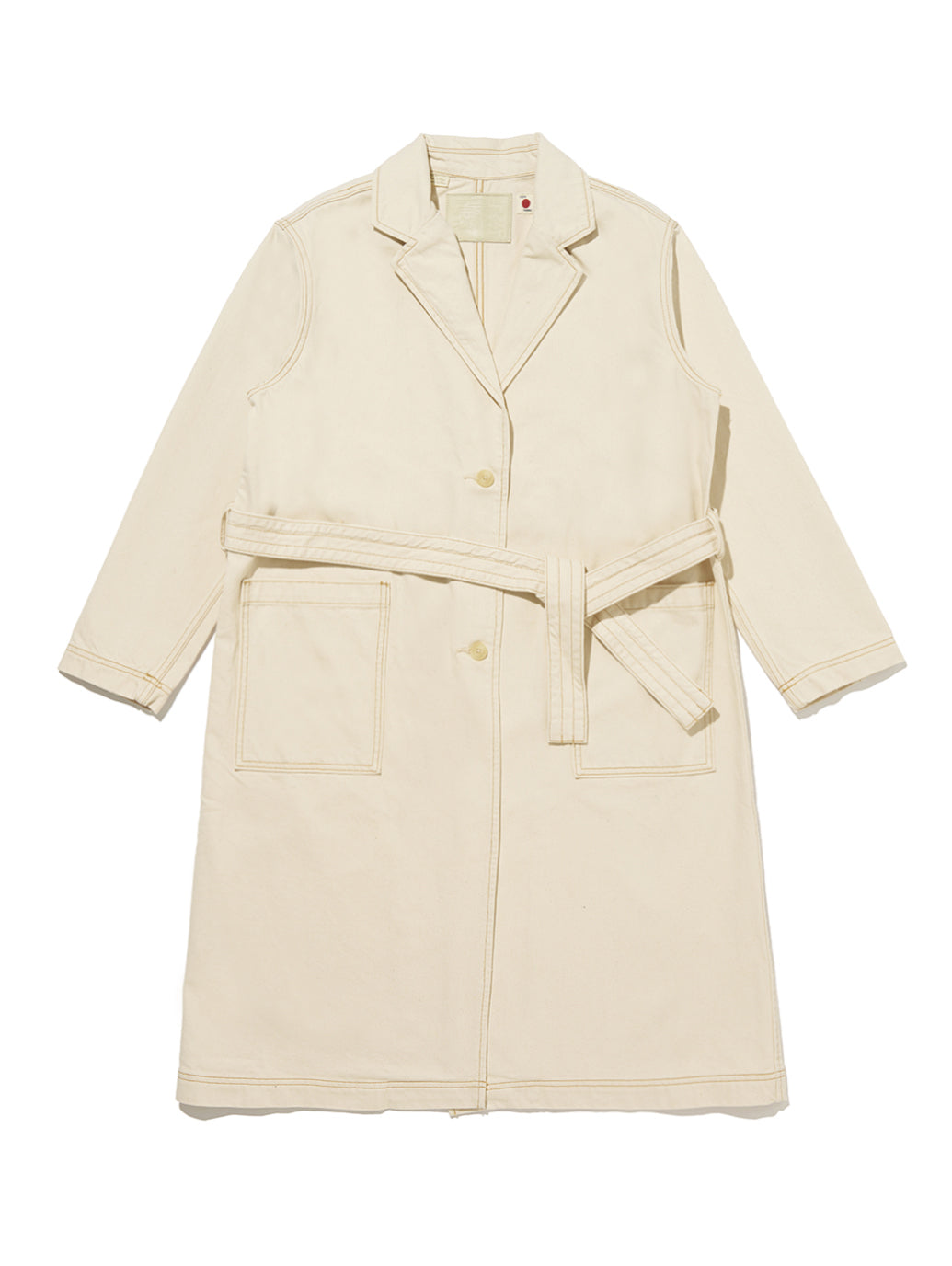 サープラス トレンチコート ホワイト SOFT ECRU MADE OF JAPAN