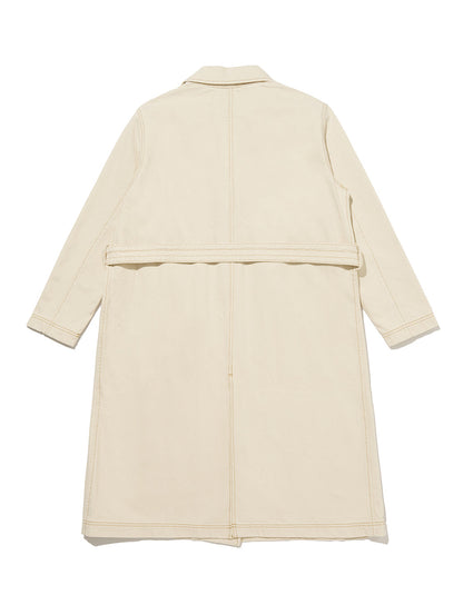 サープラス トレンチコート ホワイト SOFT ECRU MADE OF JAPAN