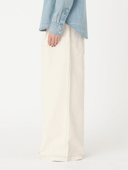 PLEATED トラウザー ホワイト SOFT ECRU MADE OF JAPAN