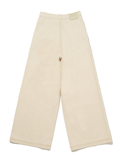 PLEATED トラウザー ホワイト SOFT ECRU MADE OF JAPAN