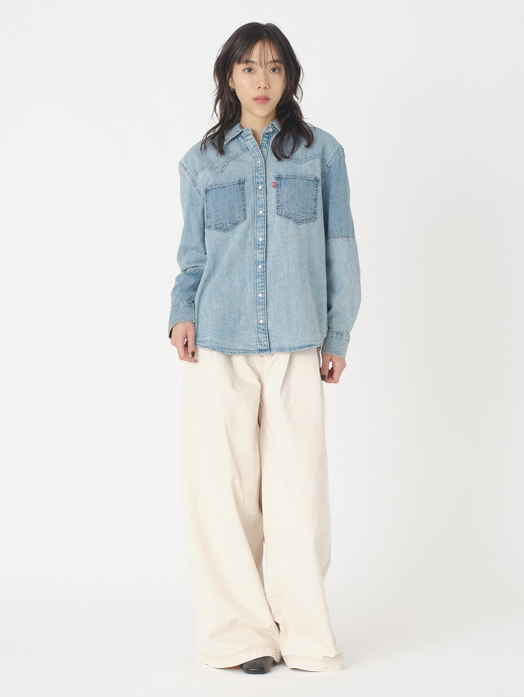 PLEATED トラウザー ホワイト SOFT ECRU MADE OF JAPAN