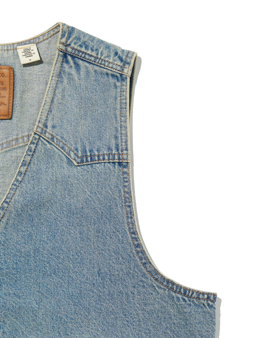 デニム ベスト ミディアムインディゴ