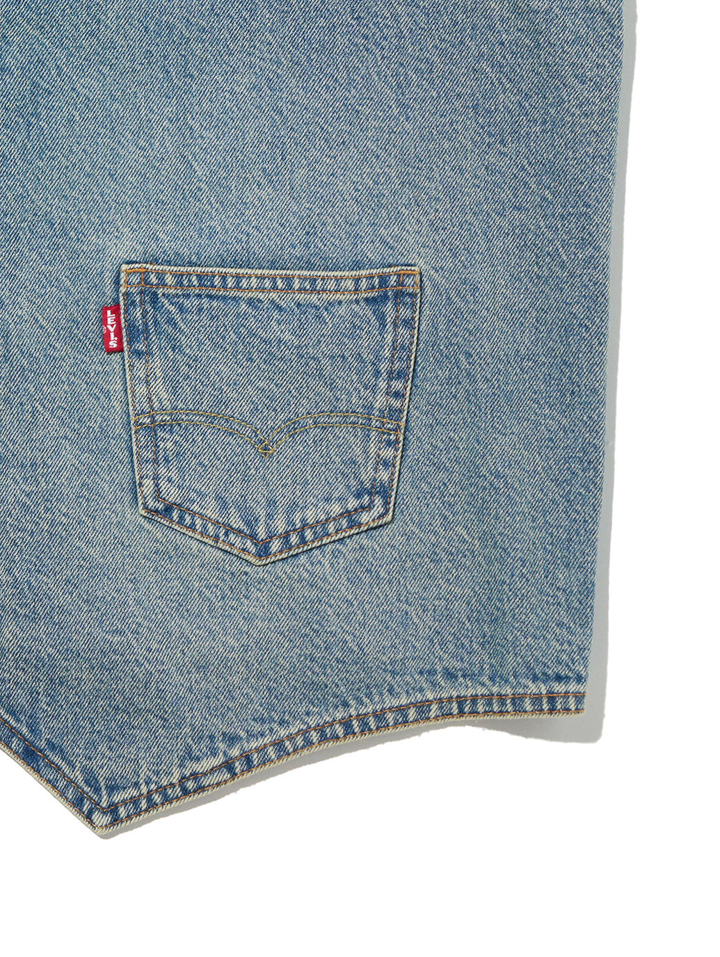 デニム ベスト ミディアムインディゴ