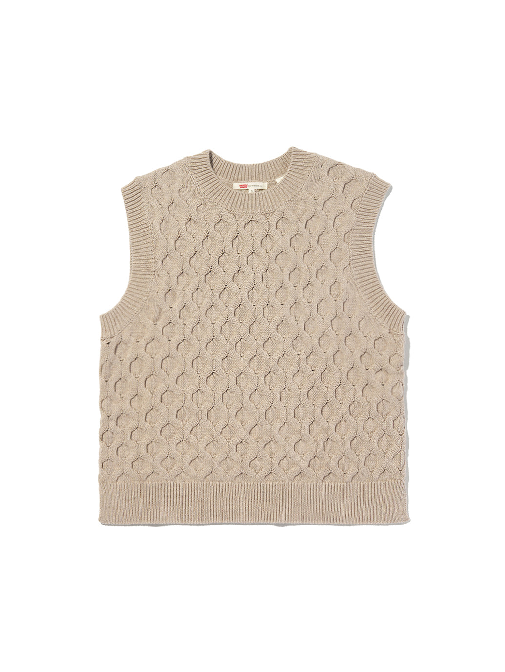 ケーブルニット ベスト