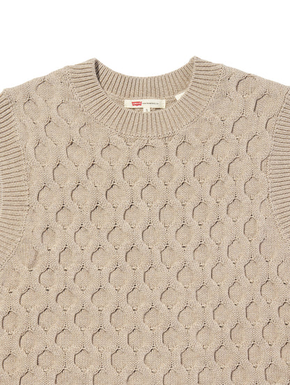 ケーブルニット ベスト