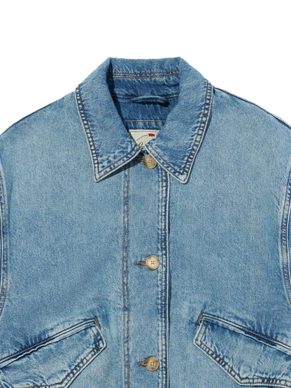 ユーティリティジャケット ライトインディゴ