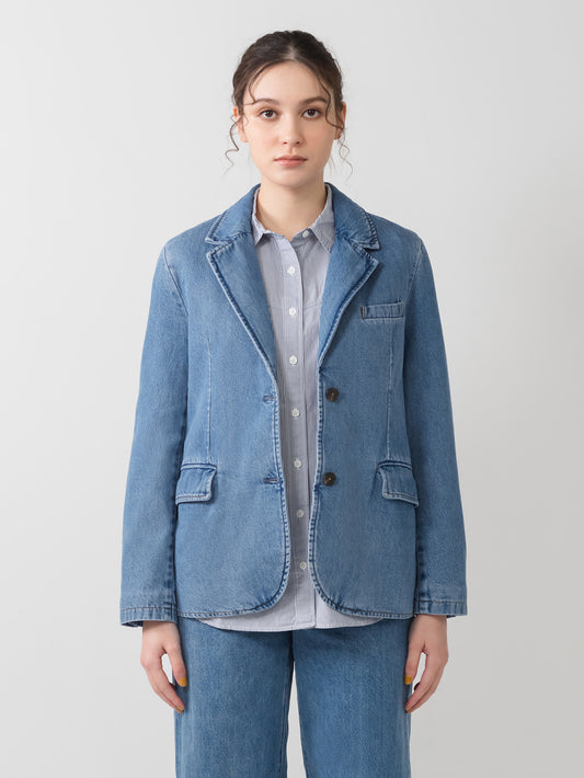 リラックスフィット ブレザー ミディアムインディゴ