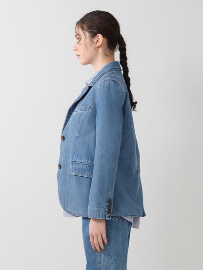 リラックスフィット ブレザー ミディアムインディゴ