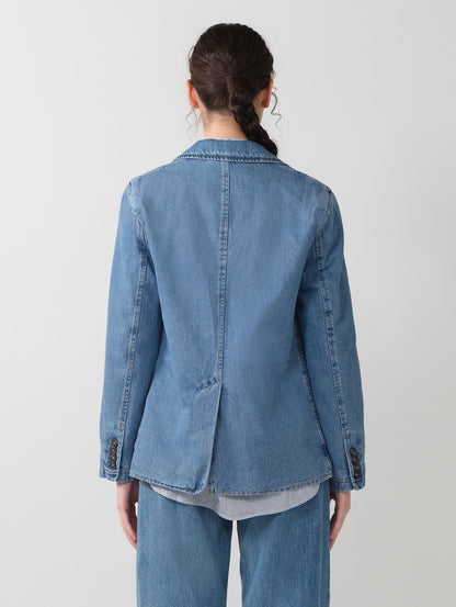 リラックスフィット ブレザー ミディアムインディゴ