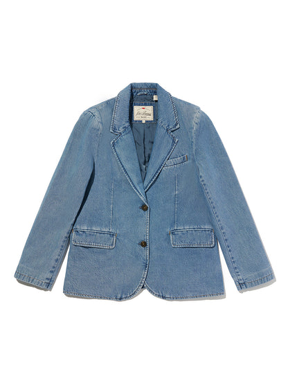 リラックスフィット ブレザー ミディアムインディゴ