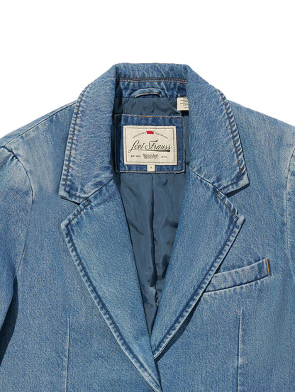 リラックスフィット ブレザー ミディアムインディゴ