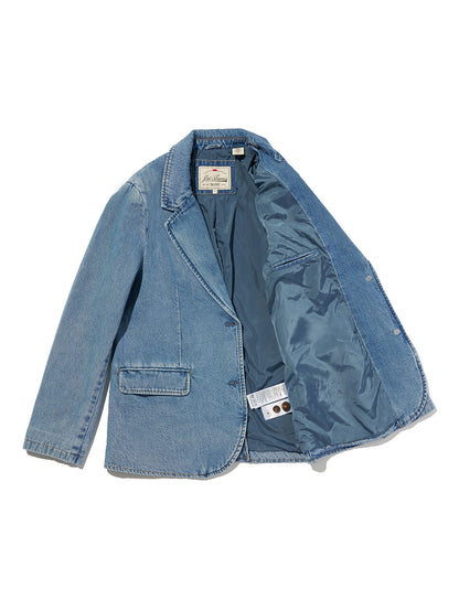 リラックスフィット ブレザー ミディアムインディゴ