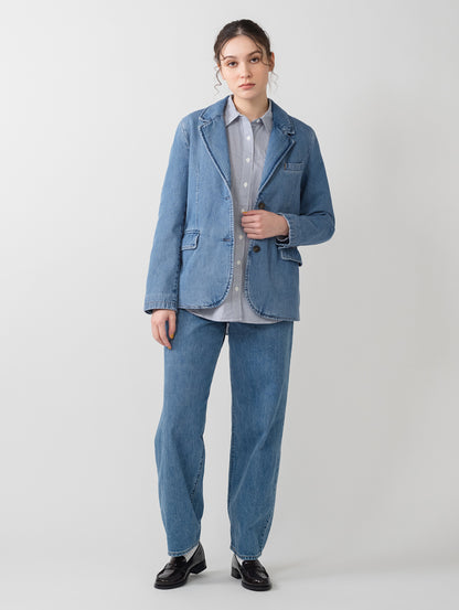 リラックスフィット ブレザー ミディアムインディゴ