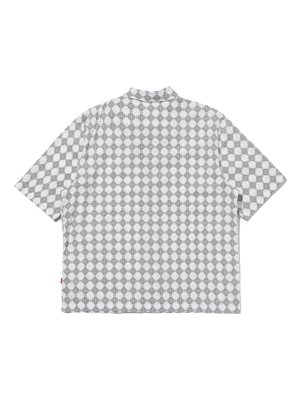 オープンカラー ボックスシャツ