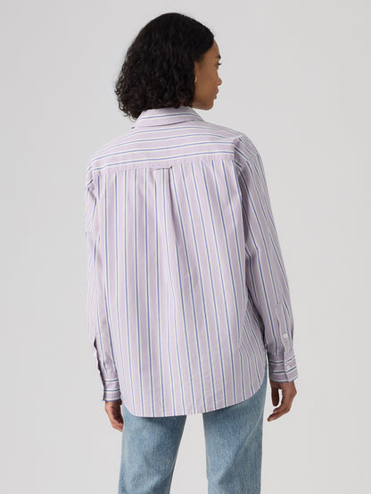 HARLIE BOYFRIEND SHIRT Costanza Stripe WISTERIA St