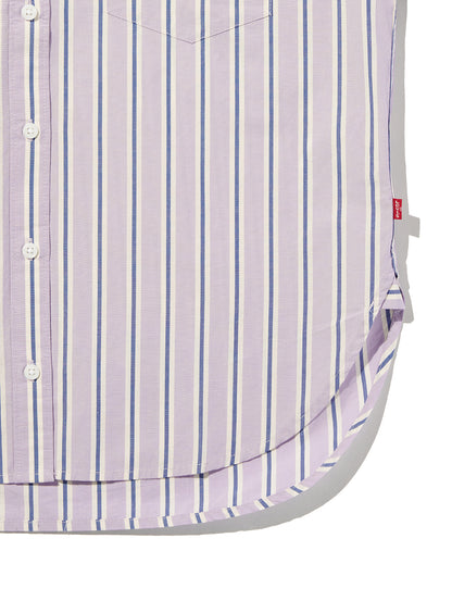 HARLIE BOYFRIEND SHIRT Costanza Stripe WISTERIA St