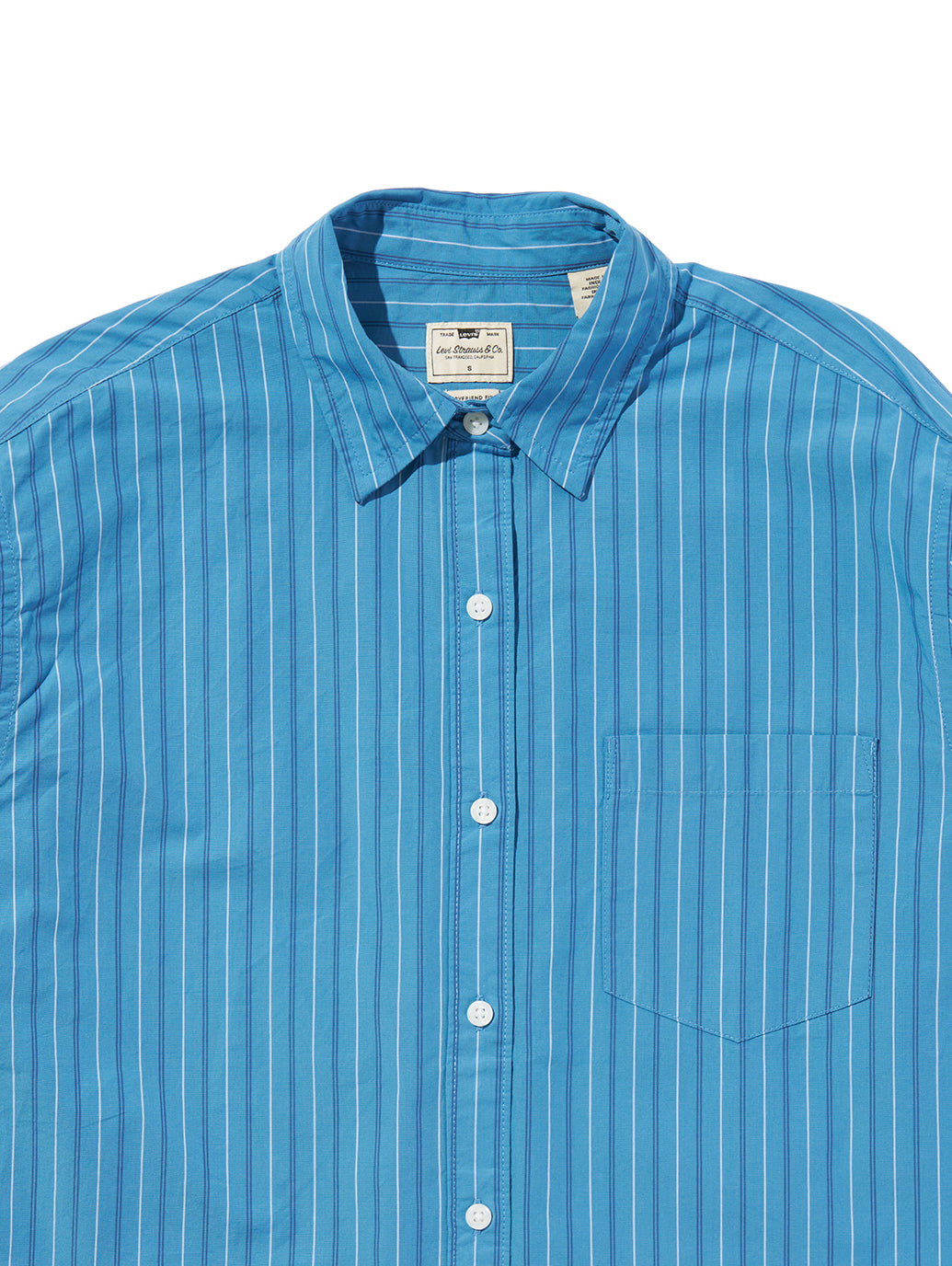 HARLIE BOYFRIEND SHIRT Telma Stripe PARISIAN BLUE