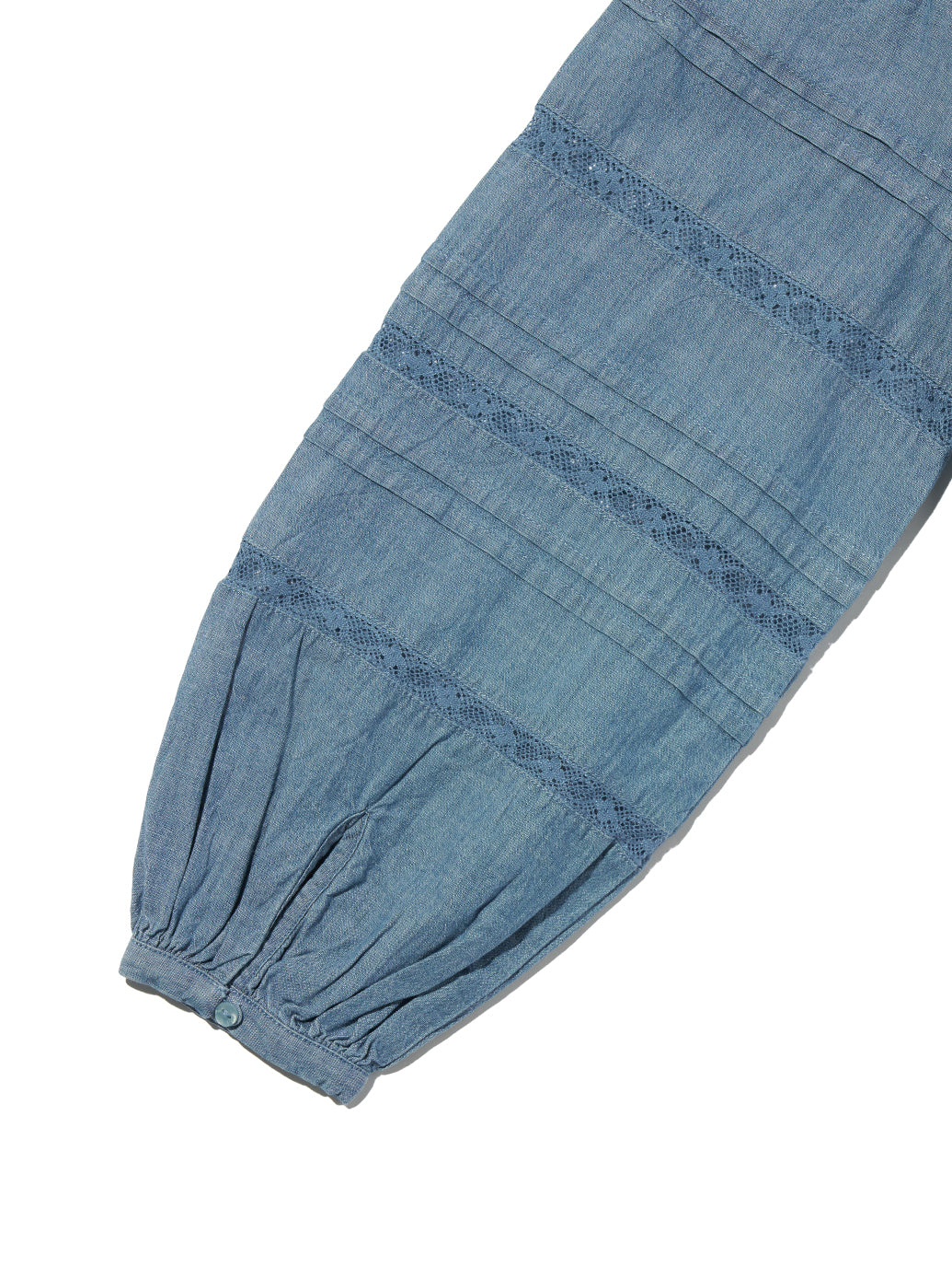 MANDY ロングスリーブ ブラウス ミディアムインディゴ