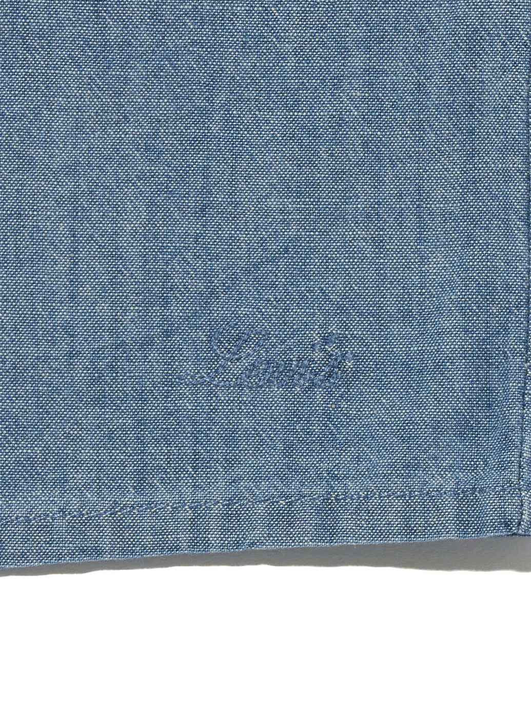 MANDY ロングスリーブ ブラウス ミディアムインディゴ