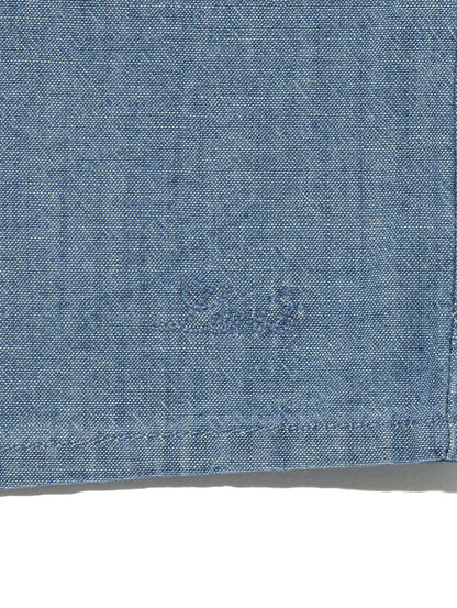 MANDY ロングスリーブ ブラウス ミディアムインディゴ