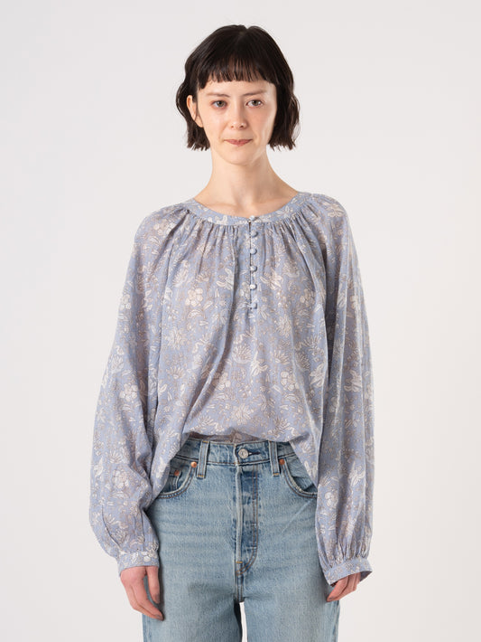 EMERIE ロングスリーブ ブラウス