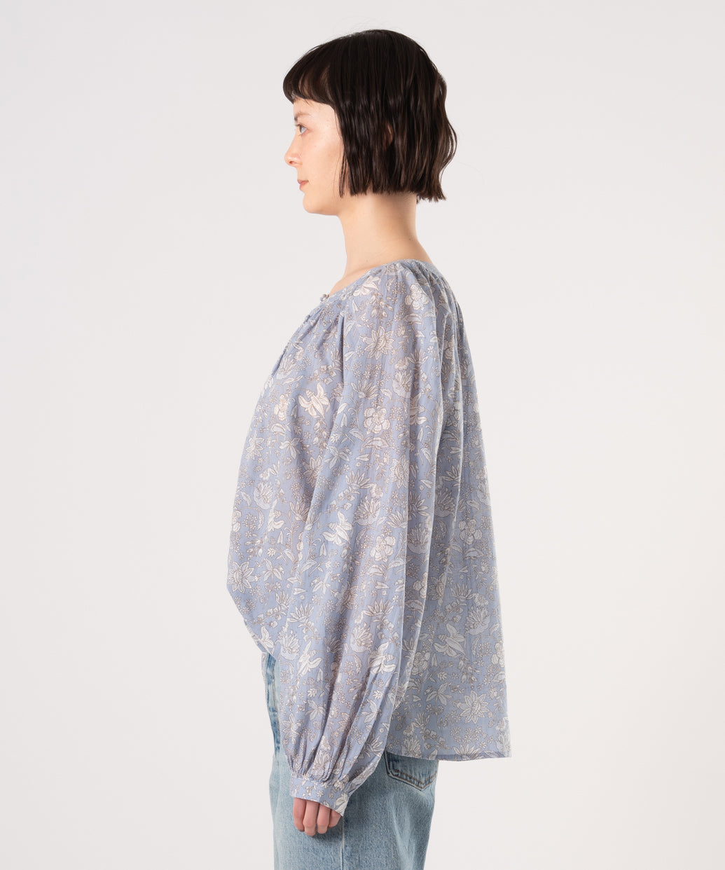 EMERIE ロングスリーブ ブラウス