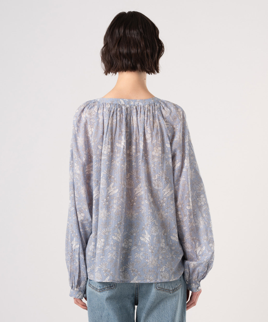 EMERIE ロングスリーブ ブラウス