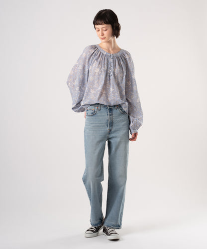 EMERIE ロングスリーブ ブラウス