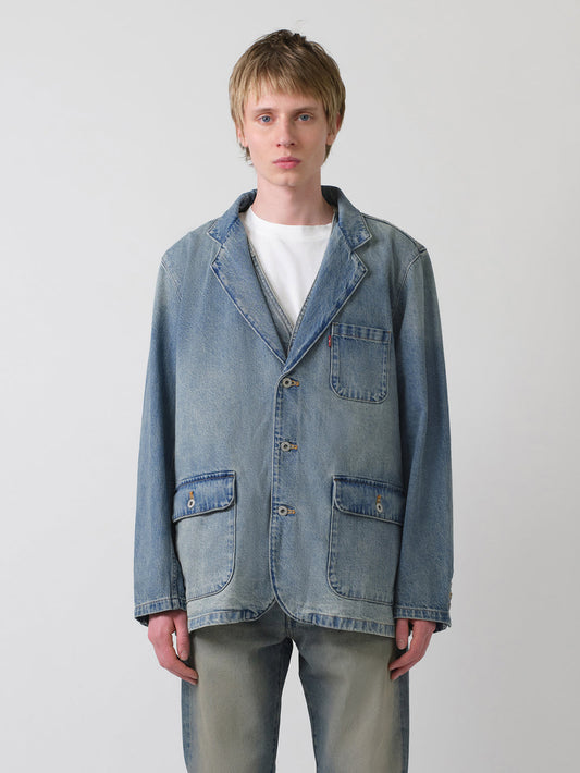 デニム ブレザー ミディアムインディゴ