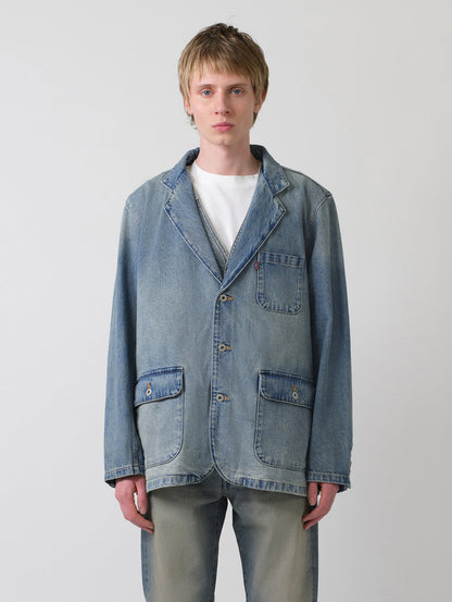 デニム ブレザー ミディアムインディゴ