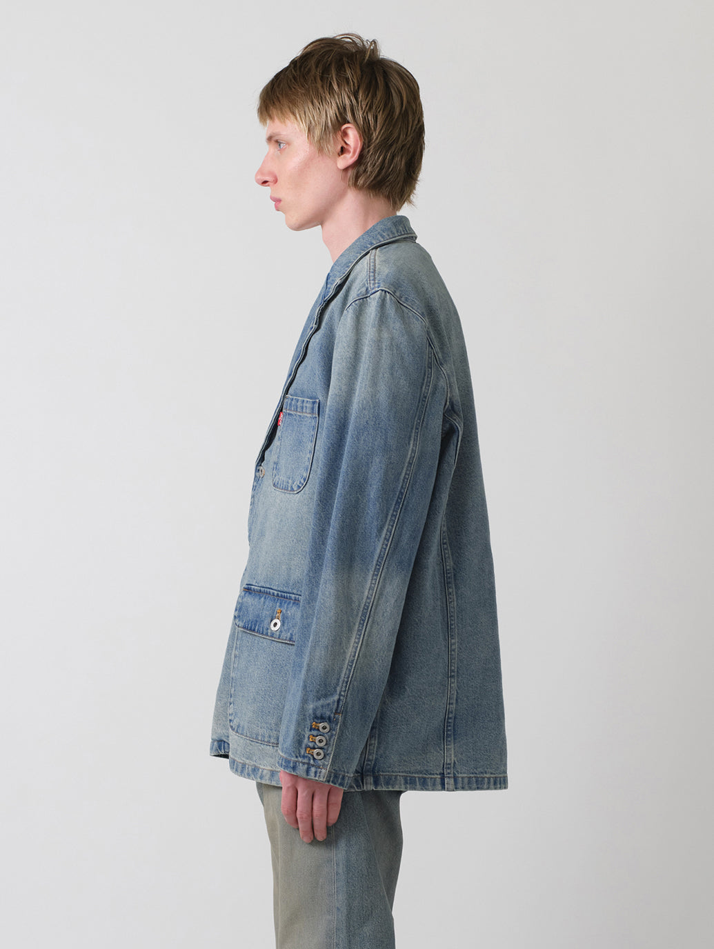 デニム ブレザー ミディアムインディゴ