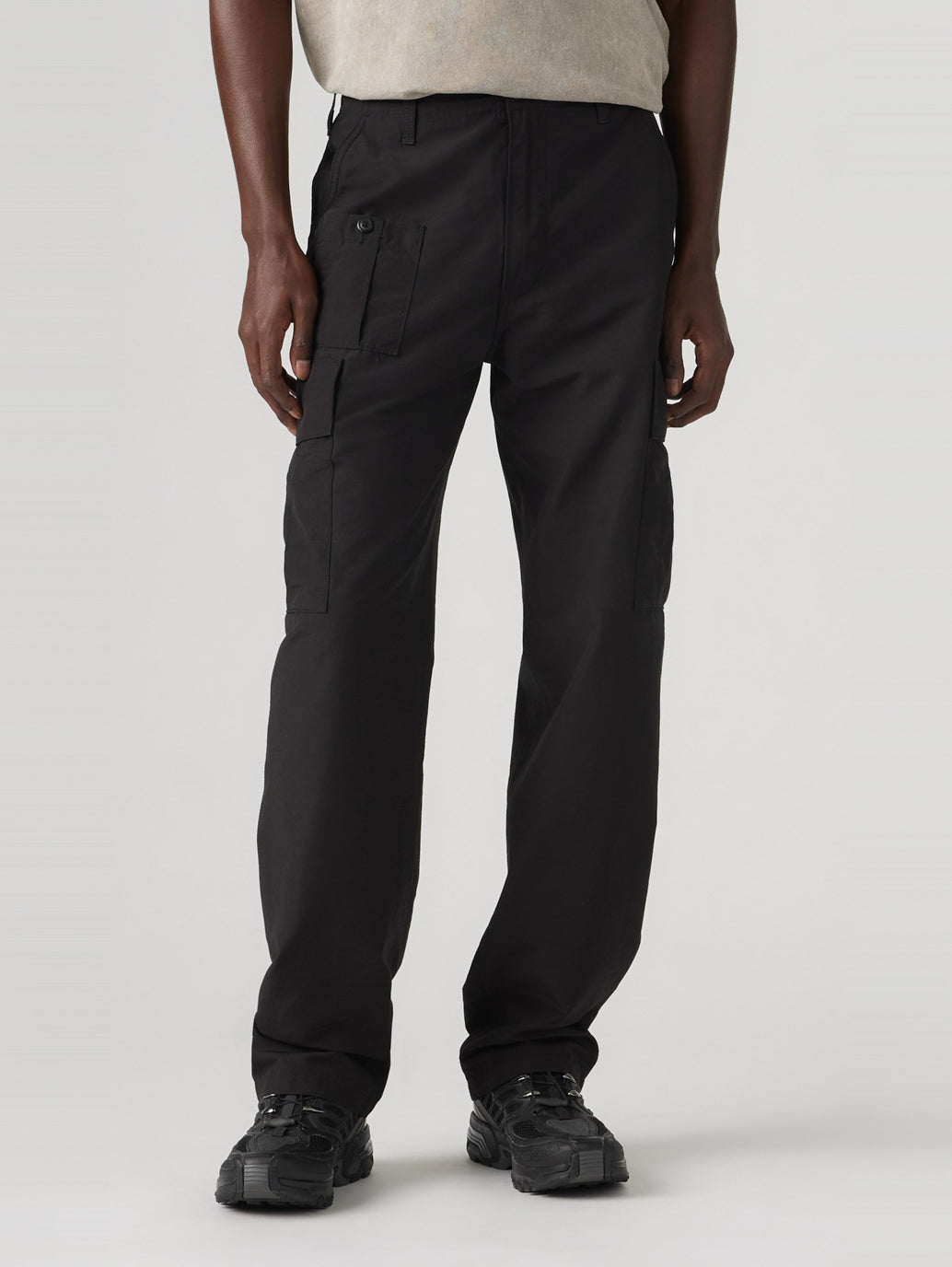 パラシュートカーゴパンツ ブラック