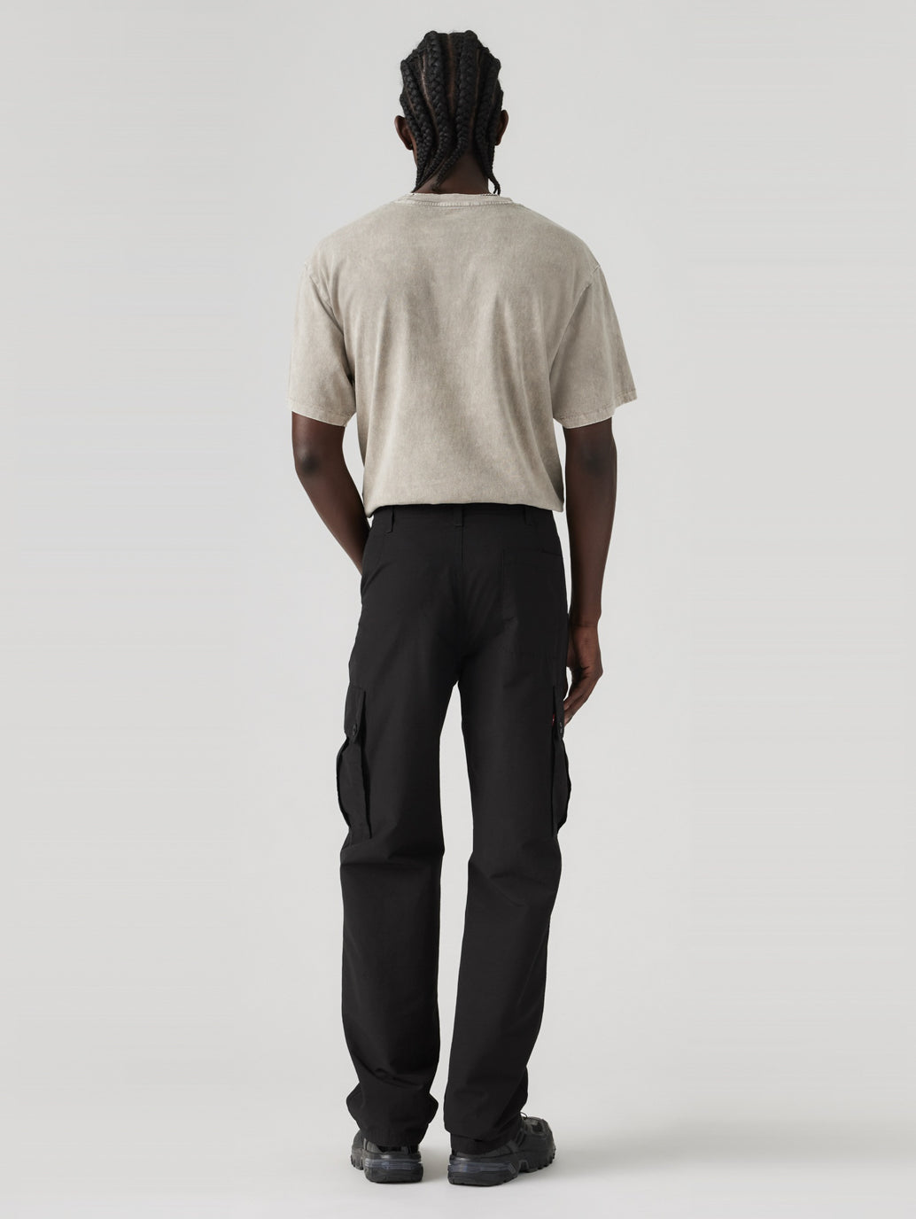 パラシュートカーゴパンツ ブラック