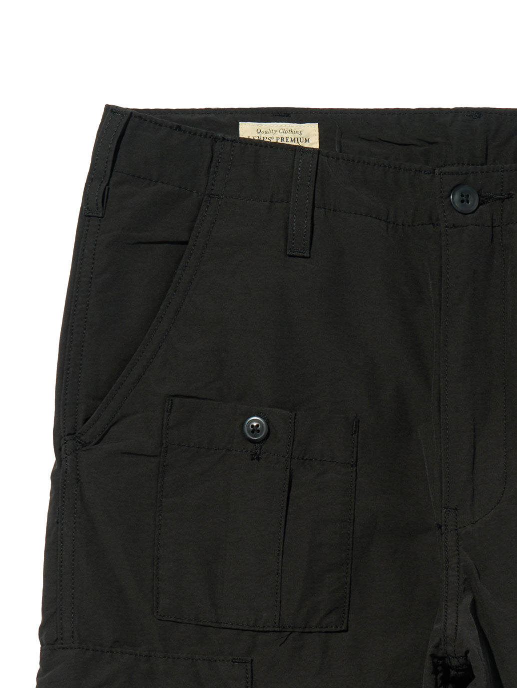 パラシュートカーゴパンツ ブラック