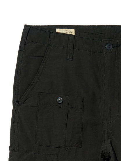 パラシュートカーゴパンツ ブラック