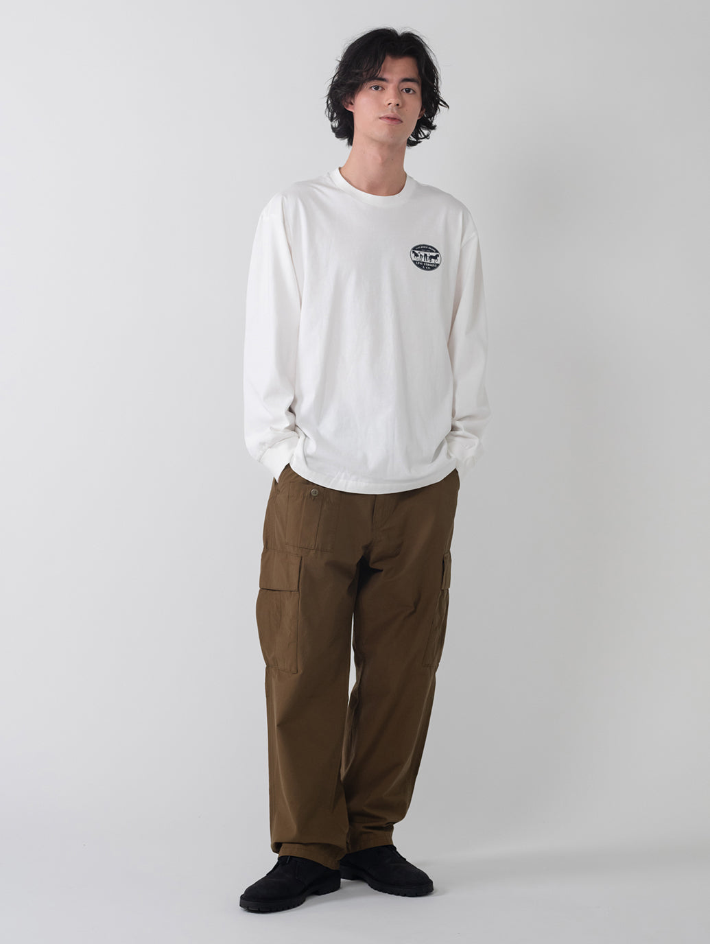 パラシュートカーゴパンツ ブラウン