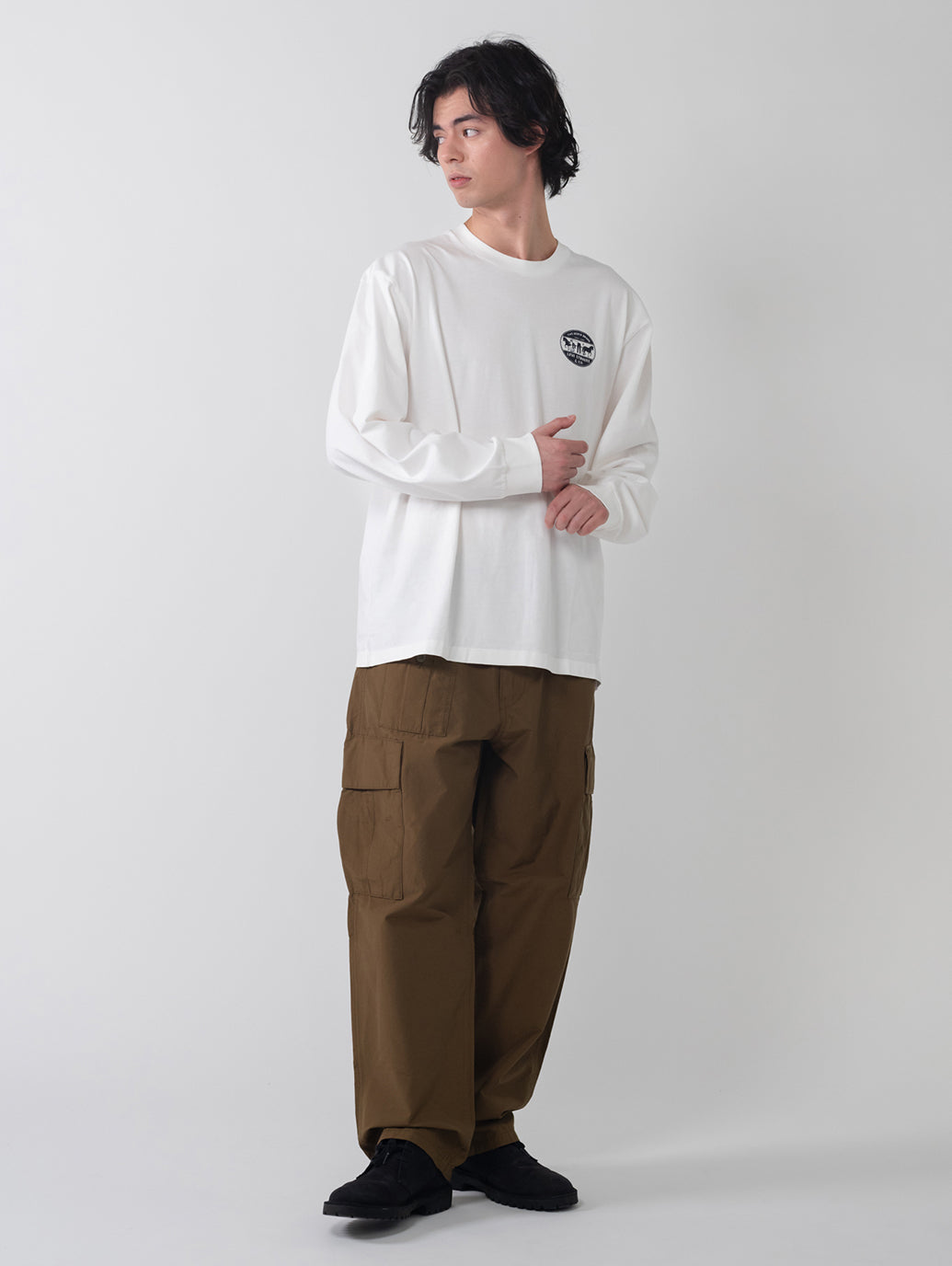 パラシュートカーゴパンツ ブラウン