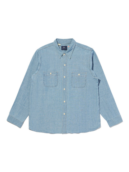 BLUETAB™ シャンブレーワークシャツ 