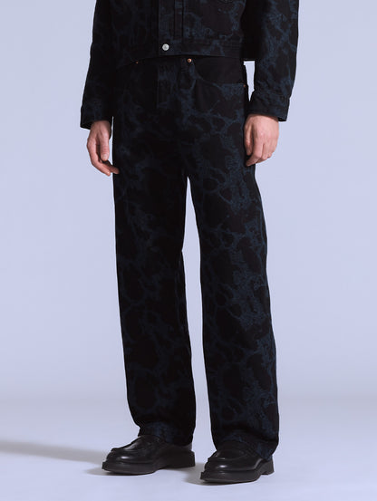 BLUETAB™ MARKER LOOSE ジーンズ ミディアムインディゴ