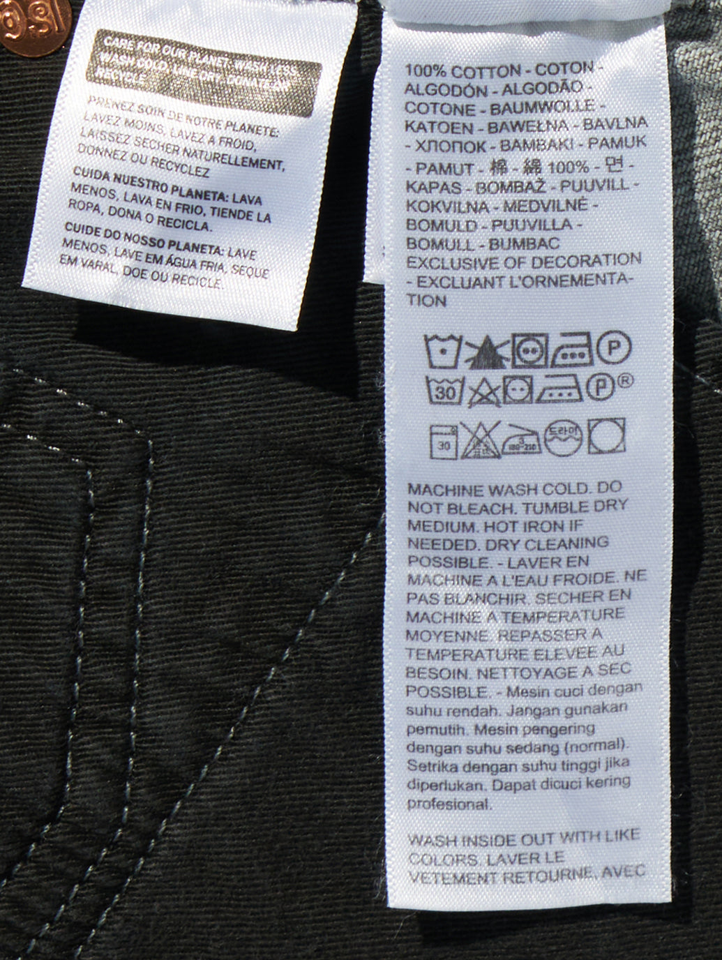 BLUETAB™ MARKER LOOSE ジーンズ グレー