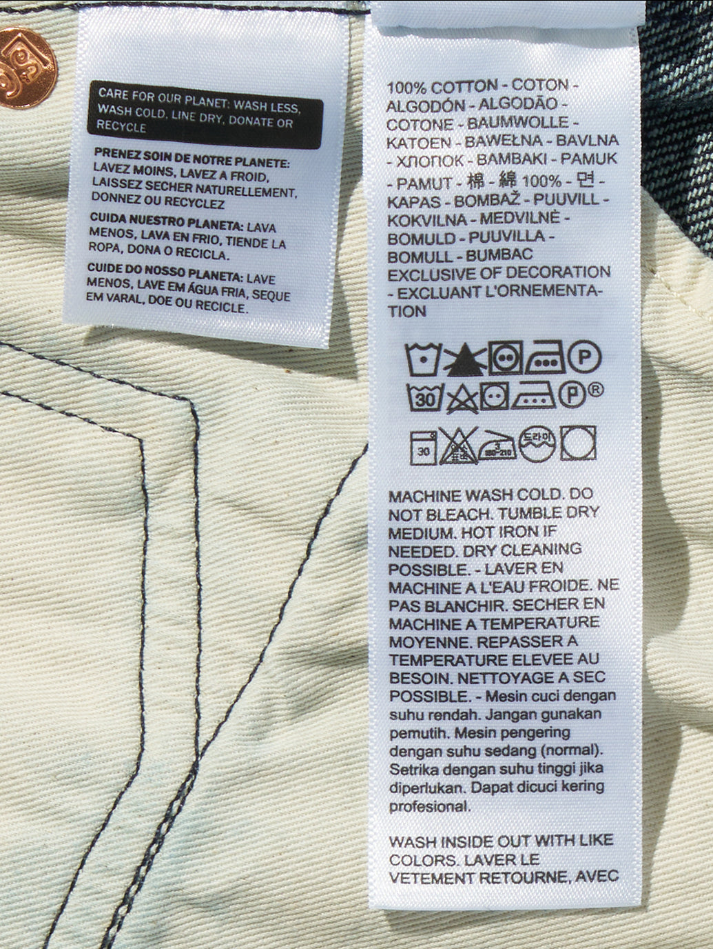 BLUETAB™ MARKER LOOSE ジーンズ ダークインディゴ