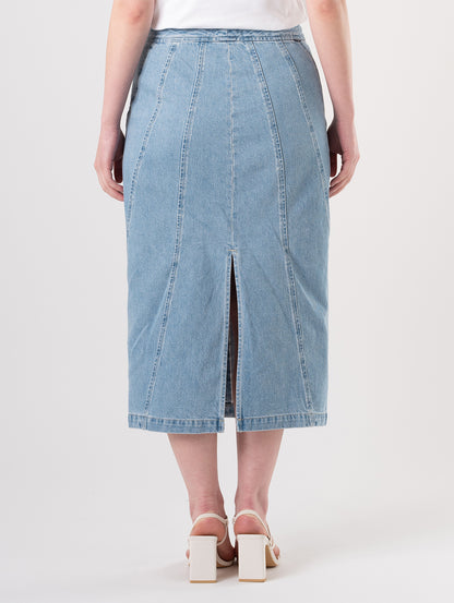 BLUETAB™ SEAMED スカート ミディアムインディゴ