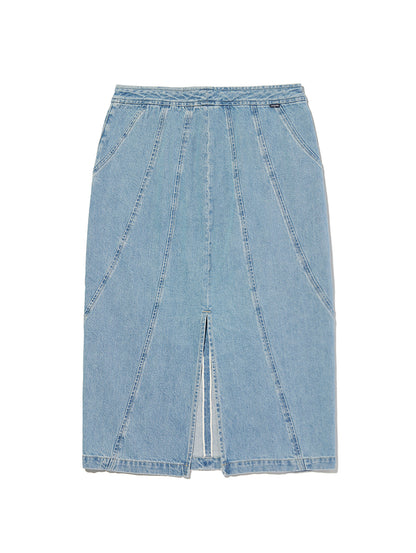 BLUETAB™ SEAMED スカート ミディアムインディゴ