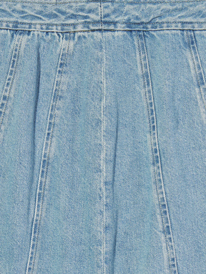 BLUETAB™ SEAMED スカート ミディアムインディゴ