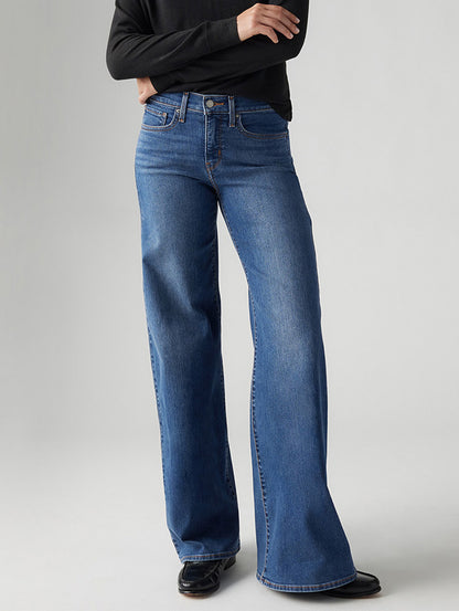 318 シェーピング ワイドレッグ ミディアムインディゴ