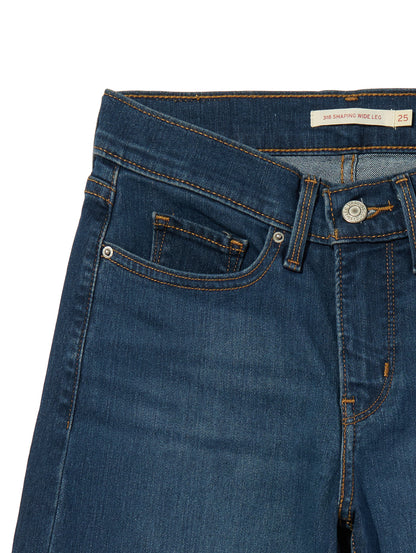 318 シェーピング ワイドレッグ ミディアムインディゴ