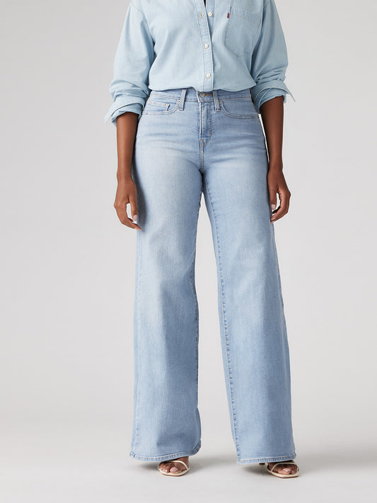 318 シェーピング ワイドレッグ ライトインディゴ