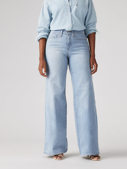 318 シェーピング ワイドレッグ ライトインディゴ