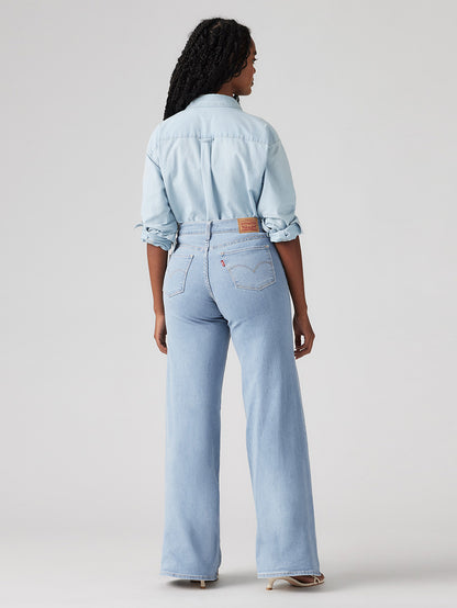 318 シェーピング ワイドレッグ ライトインディゴ