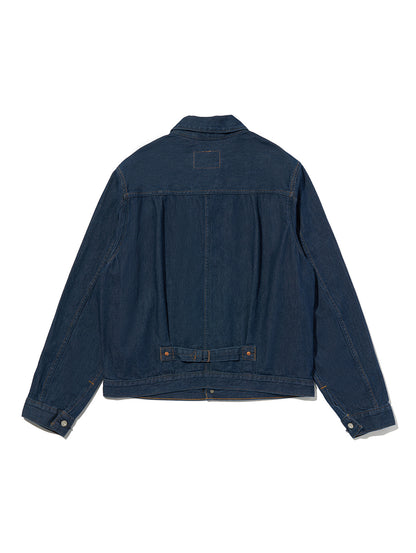 ヴィンテージ プリーツ トラッカージャケット ミディアムインディゴ
